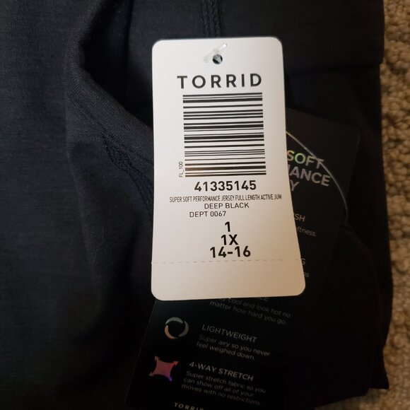 Torrid Active Super Soft Performance Jersey Full Length Active Jumpsuit Size 1 - Picture 11 of 12